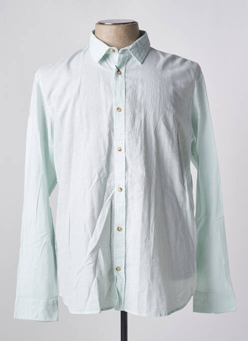 Chemise manches longues bleu JACK & JONES pour homme