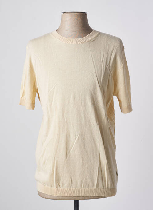 T-shirt beige JACK & JONES pour homme