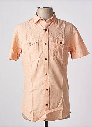 Chemise manches courtes coupe cintrée orange JACK & JONES homme