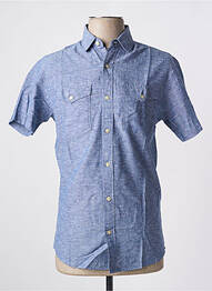 Chemise manches longues coupe droite bleu JACK & JONES homme
