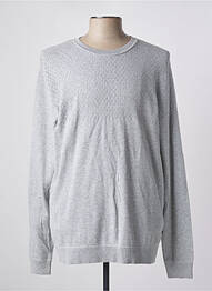 Pull stretch manches longues gris JACK & JONES homme