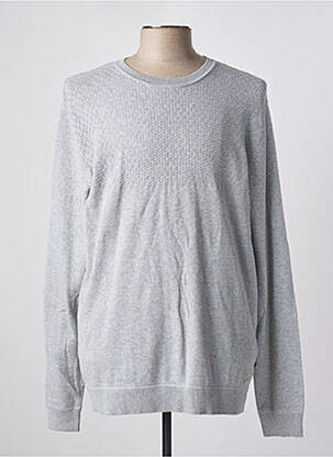 Pull stretch manches longues gris JACK & JONES homme