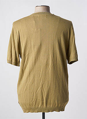 Pull col rond manches courtes vert JACK & JONES homme