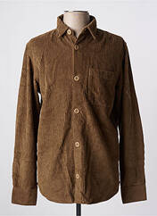 Chemise manches longues marron JACK & JONES pour homme seconde vue