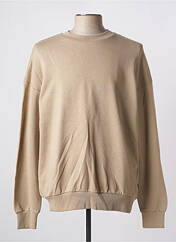 Sweat-shirt beige JACK & JONES pour homme seconde vue