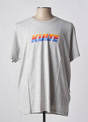 T-shirt gris KULTE pour homme seconde vue