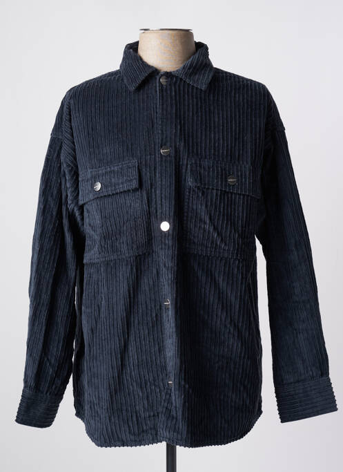 Chemise manches longues bleu JACK & JONES pour homme