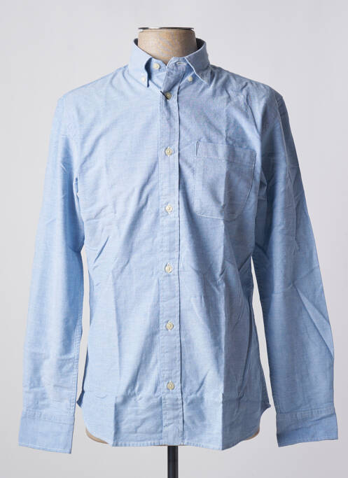 Chemise manches longues bleu JACK & JONES pour homme