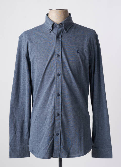 Chemise manches longues bleu JACK & JONES pour homme