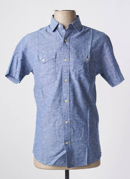 Chemise manches longues bleu JACK & JONES pour homme