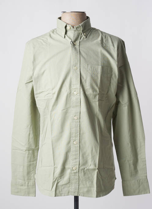 Chemise manches longues vert JACK & JONES pour homme