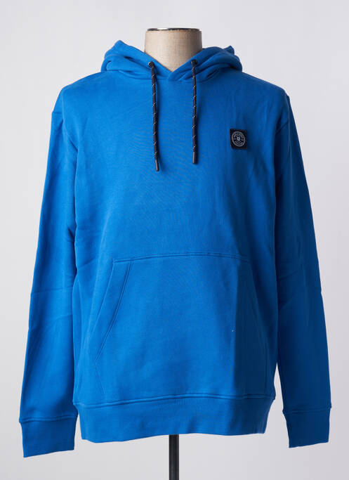 Sweat-shirt à capuche bleu JACK & JONES pour homme