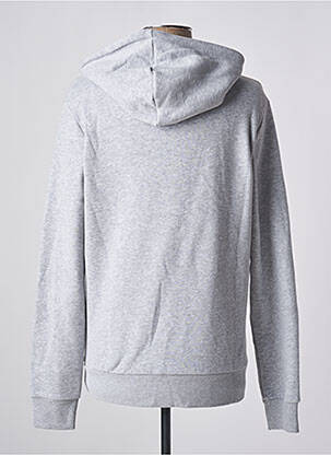 Sweat-shirt à capuche col rond manches longues gris JACK & JONES homme