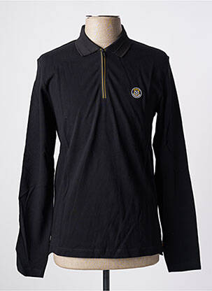 Polo manches longues manches longues noir JACK & JONES homme