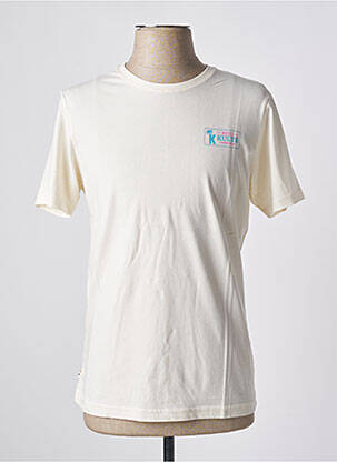 T-shirt stretch manches courtes blanc KULTE homme