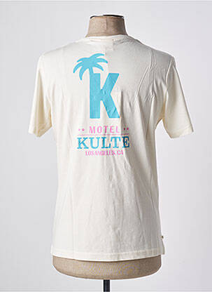 T-shirt stretch manches courtes blanc KULTE homme