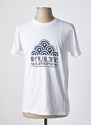 T-shirt stretch manches courtes blanc KULTE homme