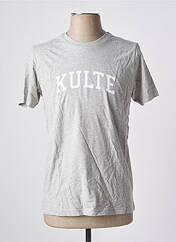 T-shirt gris KULTE pour homme seconde vue