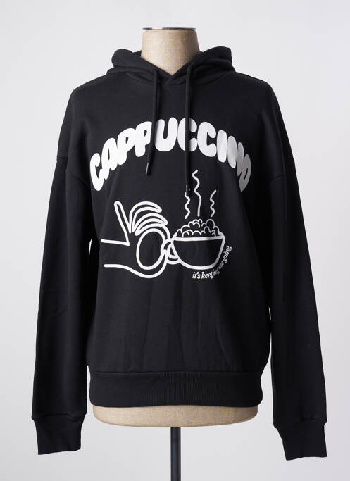 Sweat-shirt à capuche noir JACK & JONES pour homme