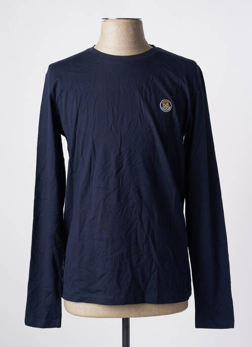 T-shirt bleu JACK & JONES pour homme