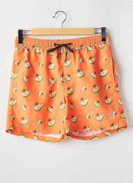 Short de bain imprimé tie and dye orange JACK & JONES homme