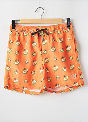 Short de bain imprimé tie and dye orange JACK & JONES homme
