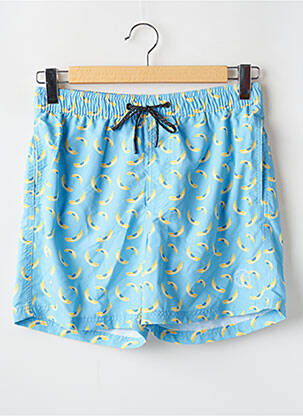 Short de bain tissage popeline bleu JACK & JONES homme