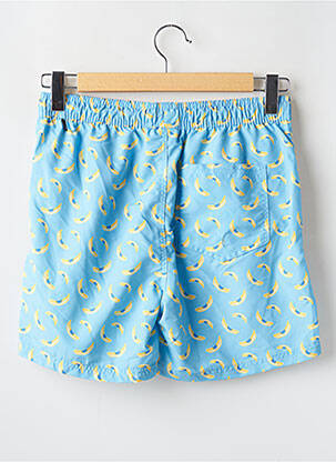 Short de bain tissage popeline bleu JACK & JONES homme