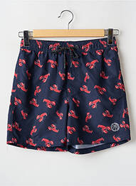 Short de bain tissage popeline bleu JACK & JONES homme