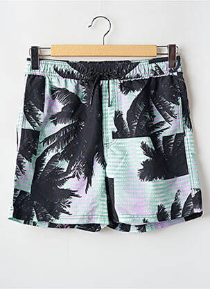 Short de bain imprimé tie and dye vert JACK & JONES homme