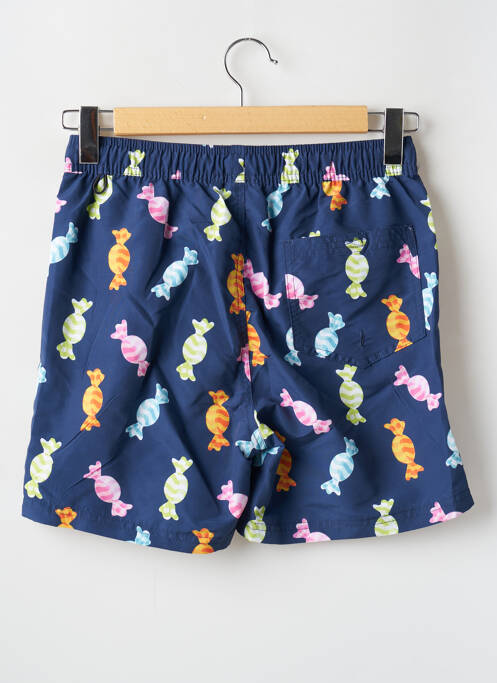 Short de bain tissage popeline bleu JACK & JONES homme
