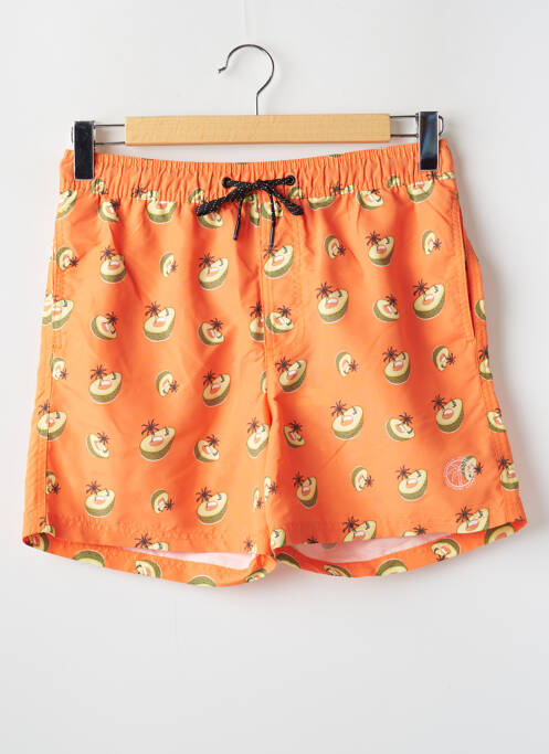 Short de bain orange JACK & JONES pour homme