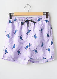 Short de bain tissage popeline violet JACK & JONES homme