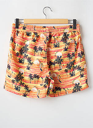 Short de bain imprimé tie and dye orange JACK & JONES homme