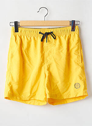 Short de bain tissage popeline jaune JACK & JONES homme