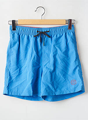 Short de bain tissage popeline bleu JACK & JONES homme