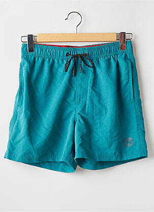 Short de bain tissage popeline vert fonce JACK & JONES homme