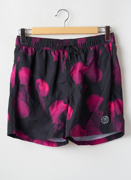 Short de bain tissage popeline rose JACK & JONES homme