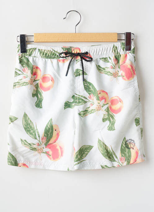 Short de bain tissage popeline vert JACK & JONES homme