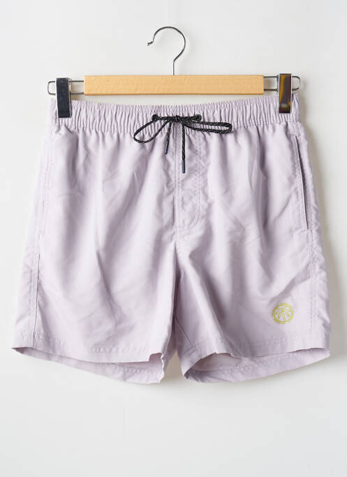 Short de bain tissage popeline gris JACK & JONES homme
