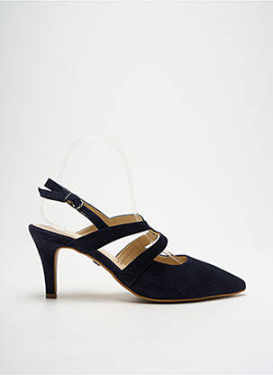 Sandales/nu pieds type de semelle amortissante talon de 4 à 6cm bleu TAMARIS femme