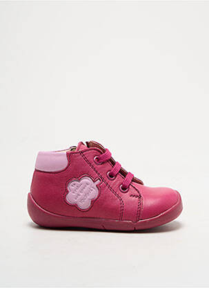 Bottillons rose KICKERS pour fille