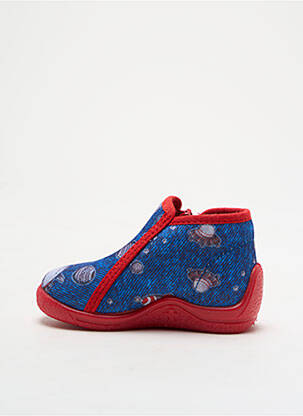 Chaussons/pantoufles fermeture zippée bout rond bleu BELLAMY garçon