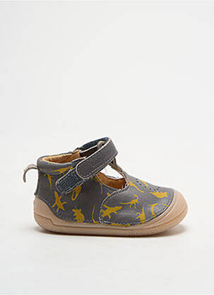 Sandales/nu pieds tissage satiné gris BABYBOTTE garçon
