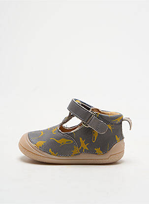 Sandales/nu pieds tissage satiné gris BABYBOTTE garçon
