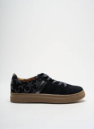 Baskets semelle amovible bout rond noir GBB fille