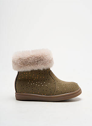 Bottines/boots fourrée bout rond vert GBB fille