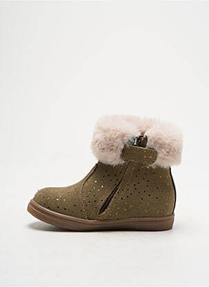 Bottines/boots fourrée bout rond vert GBB fille