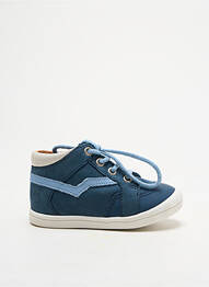 Baskets nubuck bout rond bleu GBB garcon