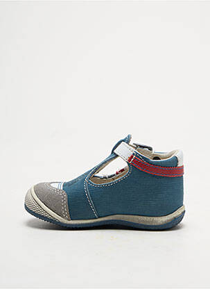 Sandales/nu pieds matière lisse bout rond bleu GBB garçon
